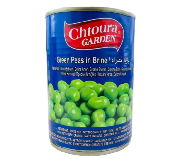 Chtoura Garden Green Peas in Brine